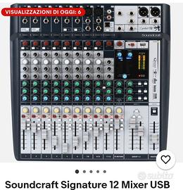 Mixer soundcraft segnature 12 mtk