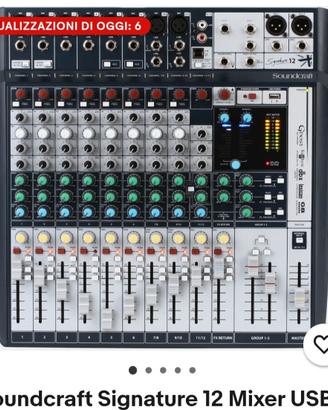 Mixer soundcraft segnature 12 mtk