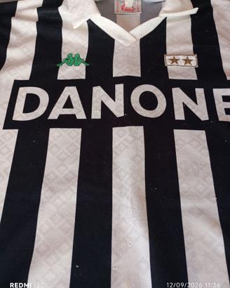 Maglia calcio Juventus Danone Kappa N.10 m.lunghe