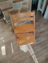 seggiolone Tripp Trapp in legno naturale
