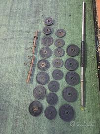 dischi palestra bilancere manubri