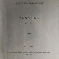 L. Mirandolle - Sonatina (per pianoforte)