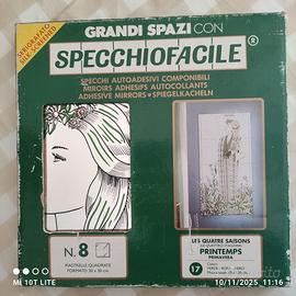 Vetro serigrafato, 8 piastrelle vetro, 30x30 cm,