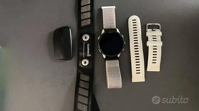 Garmin Forerunner 955 bianco + fascia cardio HRM