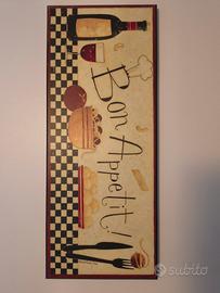 Targa decorativa in legno