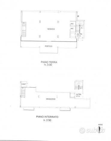 Negozio vetrinato di 225mq a Martignacco