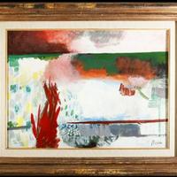 Gastone Breddo, Paesaggio, olio su tela