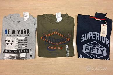 3 Maglie Manica Lunga Ragazzo Kiabi/OVS Taglia 14