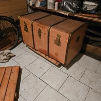 baule vintage d'epoca