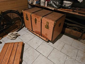 baule vintage d'epoca