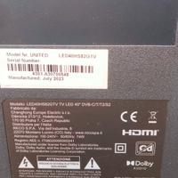 ricambi tv united led40hs82gtv 