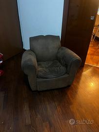Poltrona bonaldo in camoscio comodissima