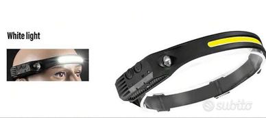 Fascia LED 230° ricaricabile USB –  nuova