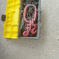 2 catene con ganci, come nelle foto, per elevatore