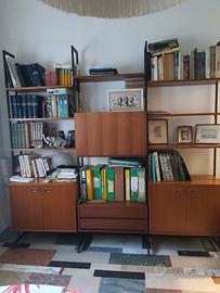libreria teak anni 60
