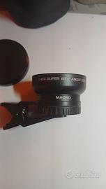 Lenti Smartphone 0.45X Grandangolo + Macro Clip
