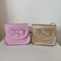 Mini borse con fiocco con tracolla fine - rosa e o