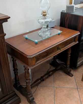 Tavolo Consolle Antico dell'800 in Noce 