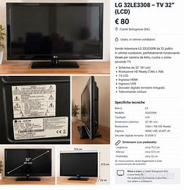 TV LG 32LE3308 - TV 32“ (LCD)