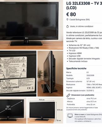 TV LG 32LE3308 - TV 32“ (LCD)