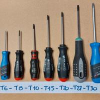 Cacciaviti Torx T6-T8-T10-T15-T20-T27-T30