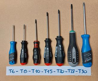 Cacciaviti Torx T6-T8-T10-T15-T20-T27-T30
