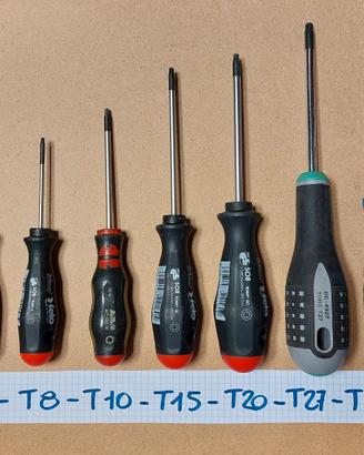 Cacciaviti Torx T6-T8-T10-T15-T20-T27-T30