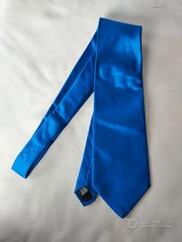 luca Tancredi cravatta uomo  blu elettrico nuova