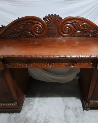 Credenza con piedistalli in legno - mobile antico