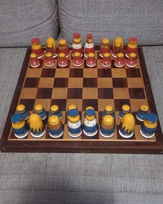 scacchiera anni 80'stile "Matrioska"
