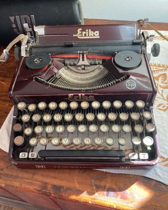 Macchina da scrivere Erika Naumann vintage antica