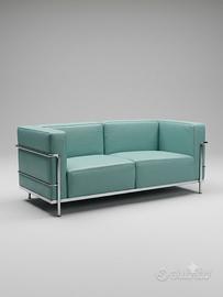 Divano Le Corbusier LC2 2 posti - Alivar, pelle