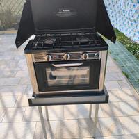 Gas + forno da campeggio 