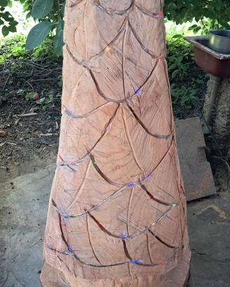 albero di natale tutto in legno 