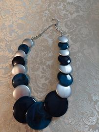 Collana vintage in pietra onice