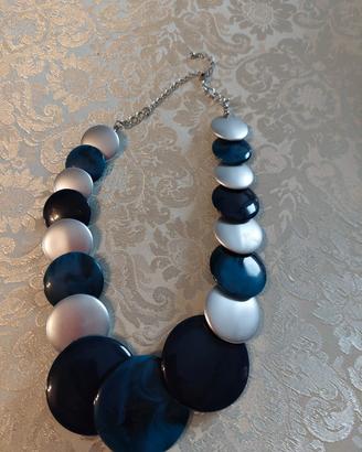 Collana vintage in pietra onice