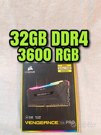 32gb ddr4 corsair vengeance pro RGB 3600mhz cl18