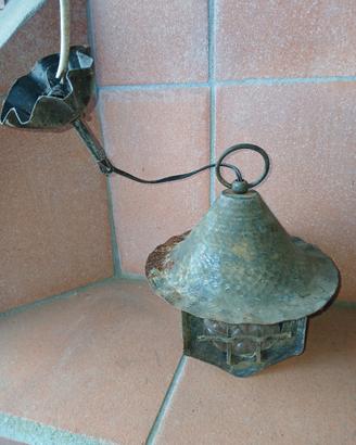 lampada da soffitto arte povera 