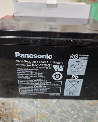 UPS Batteria Panasonic 12V 12Ah ORIGINALE e NUOVA 