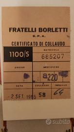 Macchina da cucire Borletti 1100/s