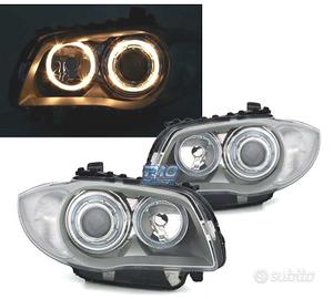 FARI BMW E81 E87 E82 E88 ANGEL EYES FONDO CROMATO 