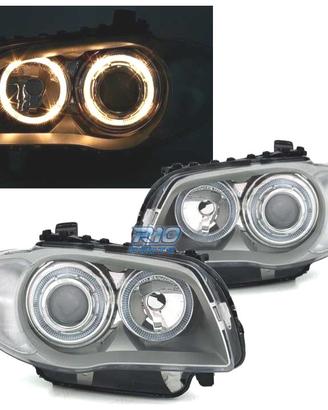 FARI BMW E81 E87 E82 E88 ANGEL EYES FONDO CROMATO 