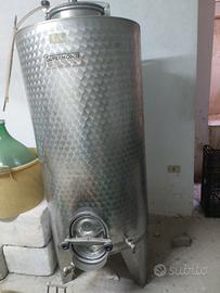 Serbatoio inox per vino da 500 litri acciaio  fior