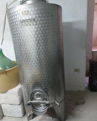 Serbatoio inox per vino da 500 litri acciaio  fior