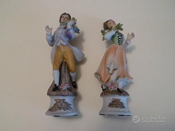 2 STATUINE CAPO DI MONTE ALTE CM. 21