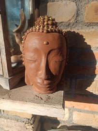 scultura Buddha terracotta