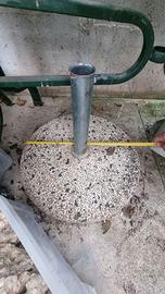 Piantana in pietra per ombrellone