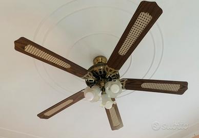Lampadario e ventilatore da soffitto