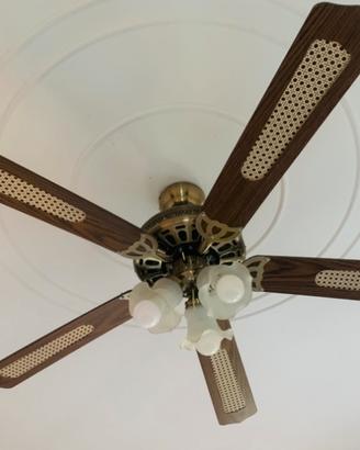 Lampadario e ventilatore da soffitto