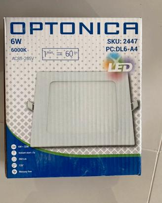 Faretti Optonica 10x10 6000k (36pezzi)